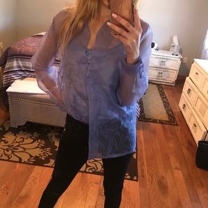 Dana Buchman Sheer Blouse NWT